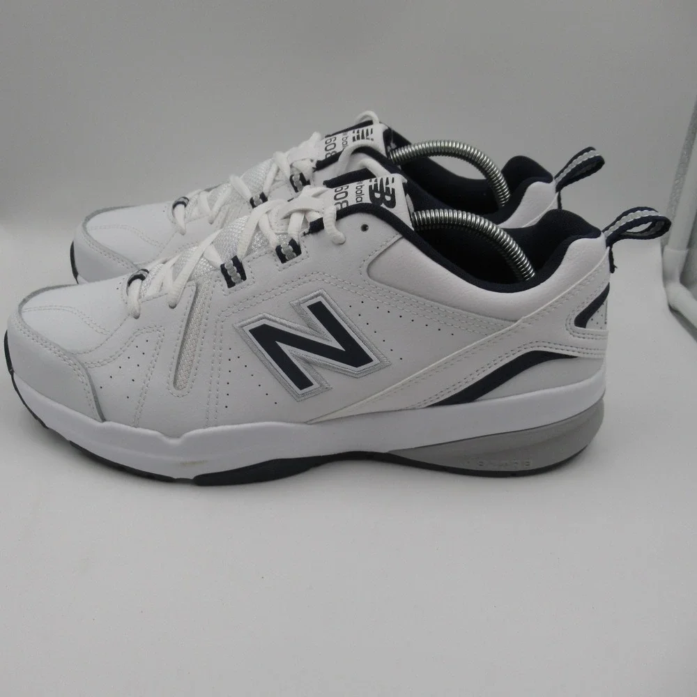 New Balance 608 Mens White Navy Cross Training Shoes MX608WN5 Size 10 2E Wide